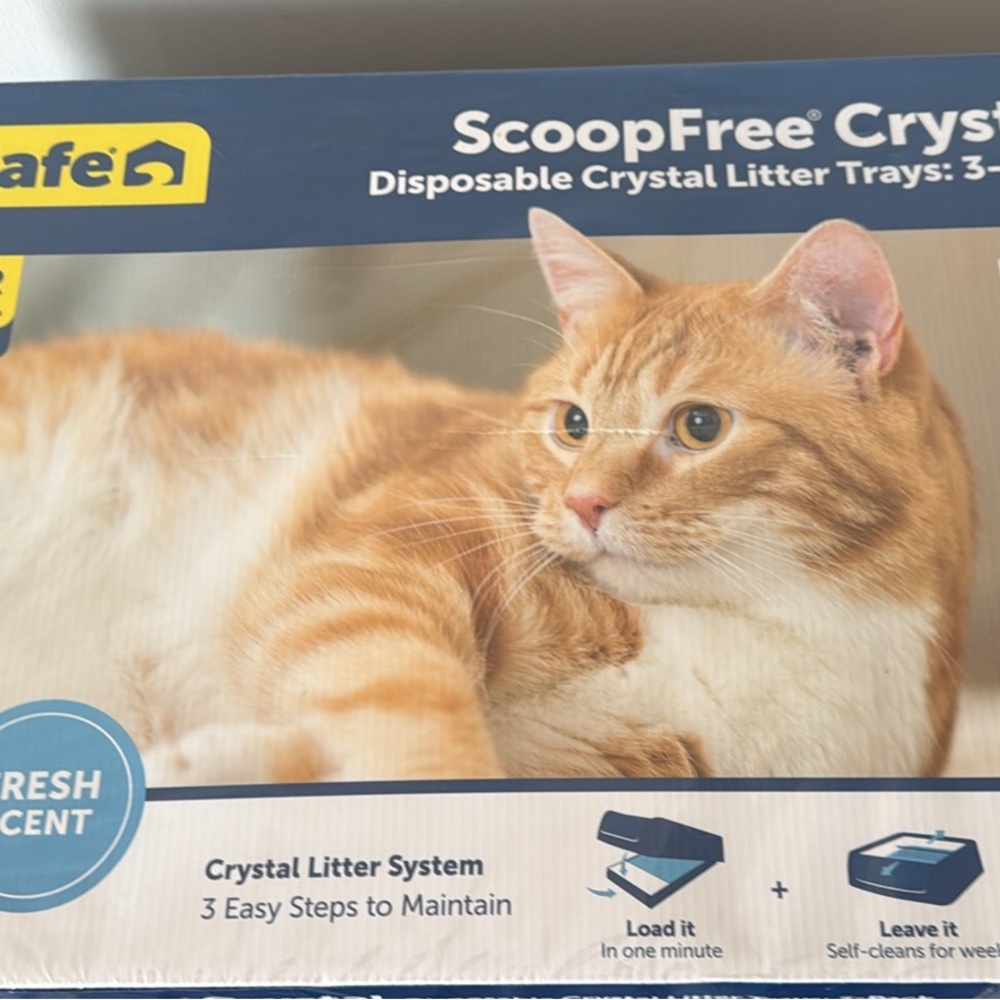 PetSafe ScoopFree Crystal Litter Tray - Blue and Yellow - Picture 5 of 5